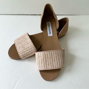 Steve Madden Sidestep Raffia Sandals Size 7.5M